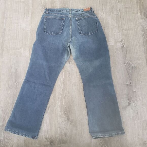 Calvin Klein Jeans Midrise Bootcut Jeans Dark Vintage Medium Wash Size 14 - Picture 6 of 11